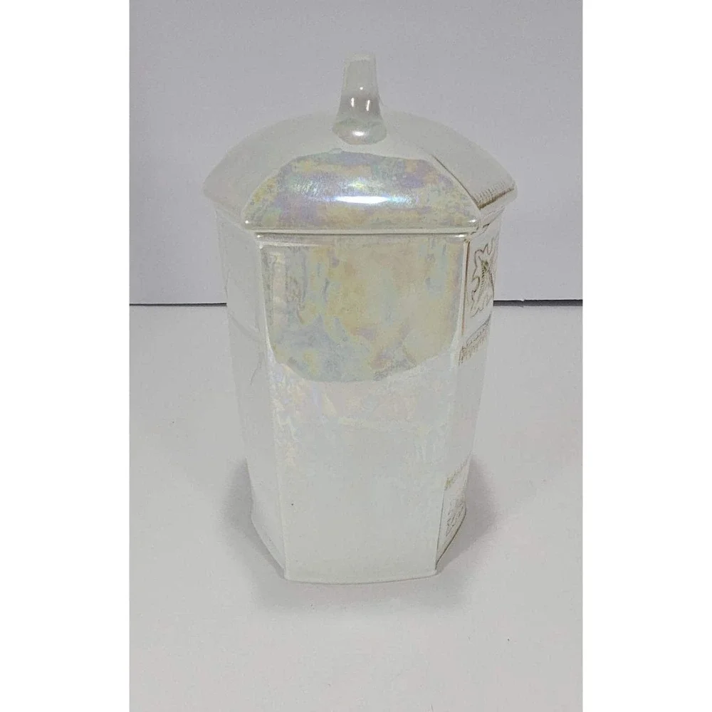 Vintage Czech Porcelain Sugar Jar Lid Victoria Czecho Slovakia 3104